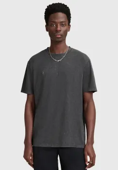AllSaints tricou din bumbac SAKA culoarea gri, uni, M016JC imagine