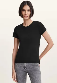 AllSaints tricou din bumbac STEVIE culoarea negru, W194JA imagine