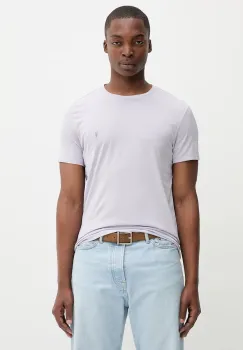 AllSaints tricou din bumbac TONIC culoarea bordo, uni, M028JB imagine