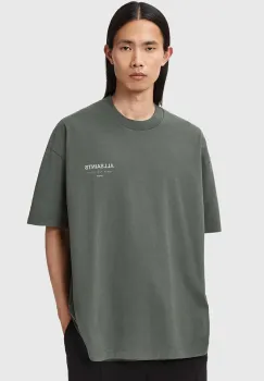 AllSaints tricou din bumbac UNDERGROUND culoarea negru, uni, M071PB imagine