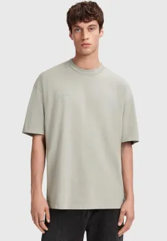 AllSaints tricou din bumbac XANDER culoarea verde, cu imprimeu, M030JC imagine