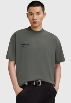 AllSaints tricou din bumbac XANDER culoarea verde, uni, M030JC imagine
