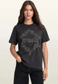 AllSaints tricou DRIP culoarea negru, W061JD imagine