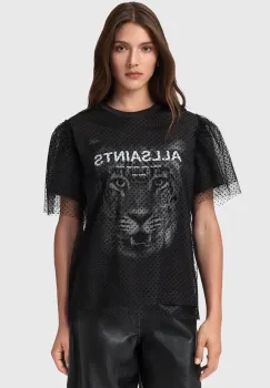 AllSaints tricou ROAR culoarea negru, W075JD imagine