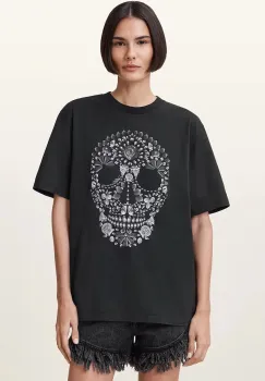 AllSaints tricou SHKULL culoarea negru, W146JC imagine