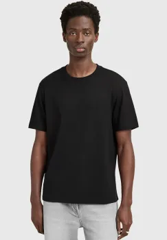 AllSaints tricou SLATER culoarea negru, uni, M009JC imagine