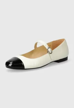 Alohas balerini de piele Musa culoarea alb, S100502-03 imagine