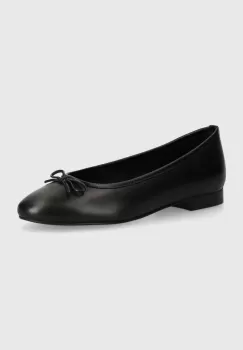 Alohas balerini de piele Oriana culoarea negru, S100498-01 imagine