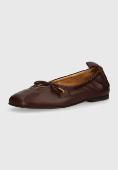 Alohas balerini de piele Rosalind culoarea maro, S100303.02 imagine