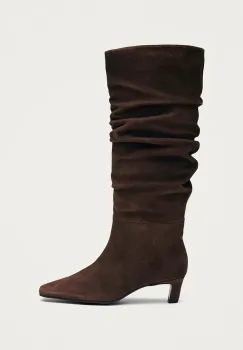 Alohas cizme din piele intoarsa Kalila culoarea maro, cu toc cui, S101173-02 imagine