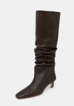 Alohas ghete de piele Kalila femei, culoarea maro, cu toc cui, S100549-02 imagine