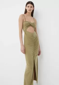 Alohas rochie culoarea verde, midi, mulata imagine