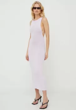 Alohas rochie culoarea violet, midi, mulata imagine