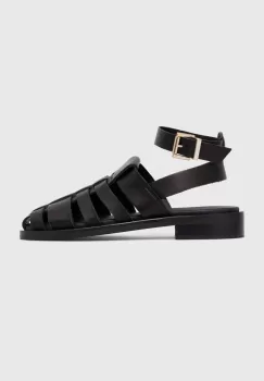 Alohas sandale de piele Perry femei, culoarea negru, S00689.25 imagine