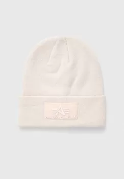 Alpha Industries caciula culoarea bej, din tricot gros imagine