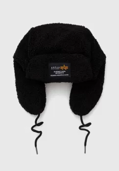 Alpha Industries caciula culoarea negru, din tricot gros imagine