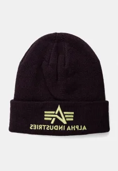 Alpha Industries caciula culoarea violet, din tesatura neteda imagine