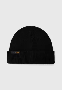 Alpha Industries caciula Dockers Beanie culoarea negru, din tesatura uni 138905.03 imagine