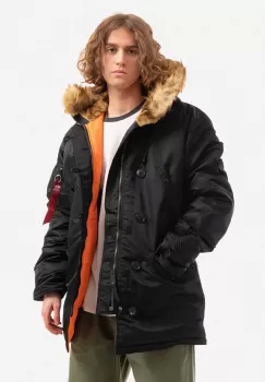 Alpha Industries geaca ALPHA INDUSTRIES PARKA N3B VF 59 barbati, culoarea negru, de iarna 103141.03-black imagine
