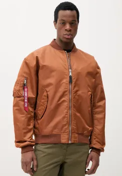 Alpha Industries geaca bomber MA-1 CS barbati, culoarea albastru marin, de tranzitie, oversize, 136136 imagine