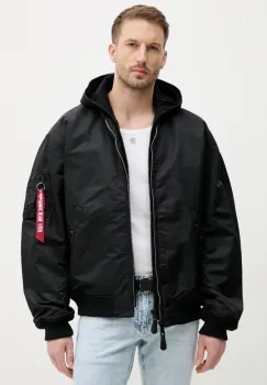 Alpha Industries geaca bomber MA-1 D-Tec Studio LW culoarea negru, de tranzitie, 156143 imagine