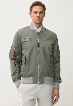 Alpha Industries geaca bomber MA-1 TTC culoarea verde, de tranzitie, 126101 imagine