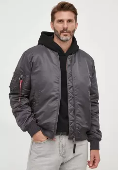 Alpha Industries geaca bomber MA-1 VF 59 barbati, culoarea gri, de tranzitie imagine