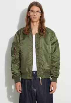 Alpha Industries geaca bomber MA-1 VF 59 barbati, culoarea verde, de tranzitie 191118.257 imagine