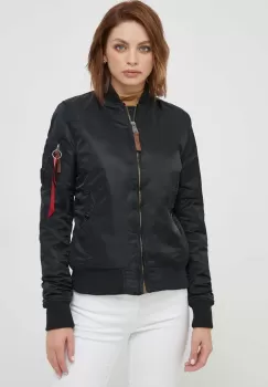 Alpha Industries geaca bomber MA-1 VF 59 Wmn femei, culoarea negru, de tranzitie imagine