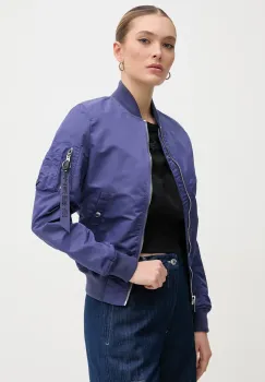 Alpha Industries geaca bomber MA-1 VF LW femei, culoarea violet, de tranzitie imagine