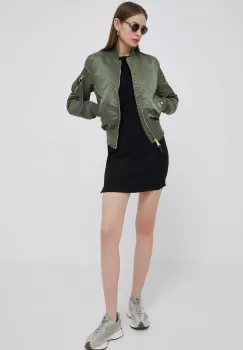 Alpha Industries geaca bomber MA-1 VF LW WMN femei, culoarea verde, de tranzitie imagine