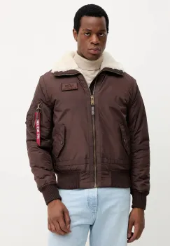 Alpha Industries geaca culoarea maro, de iarna, 198122.696 imagine