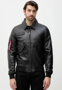 Alpha Industries geaca de piele CWU-45/P Leather imagine