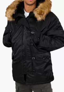 Alpha Industries geaca N3B barbati, culoarea negru, de iarna 100106.03-black imagine