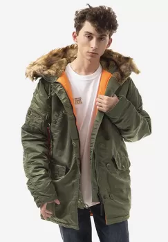 Alpha Industries geaca N3B VF 59 barbati, culoarea verde, de iarna 103141.01-green imagine