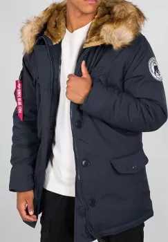 Alpha Industries geaca Polar Jacket barbati, culoarea albastru marin, de iarna 123144.07-navy imagine