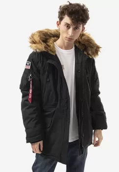Alpha Industries geaca Polar Jacket barbati, culoarea negru, de iarna 123144.03-black imagine