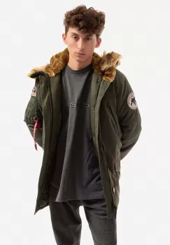 Alpha Industries geaca Polar Jacket barbati, culoarea verde, de iarna 123144.257-green imagine