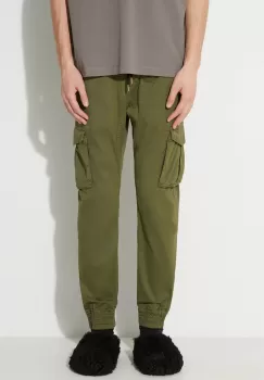 Alpha Industries pantaloni barbati, culoarea verde imagine