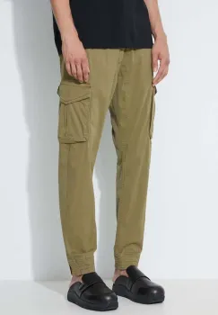Alpha Industries pantaloni barbati, culoarea verde, cu fit cargo imagine
