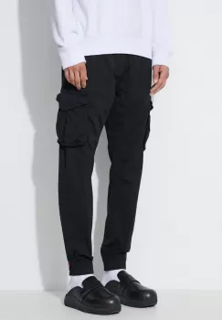 Alpha Industries pantaloni Cotton Twill Jogger barbati, culoarea negru 116202.03-black imagine