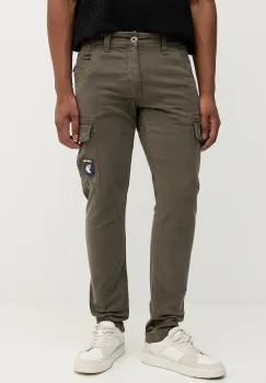 Alpha Industries pantaloni culoarea verde, cu fason cargo, 178207.136 imagine