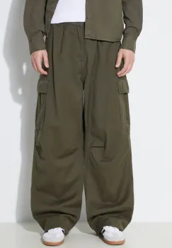 Alpha Industries pantaloni de bumbac Aircraft culoarea verde, cu fason cargo, 146200 imagine