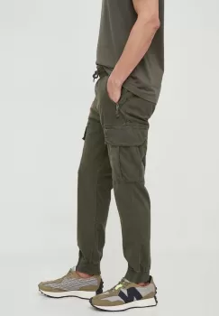 Alpha Industries pantaloni de bumbac culoarea gri imagine