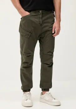 Alpha Industries pantaloni de bumbac pantaloni cargo verzi pentru barbati 258204.136 imagine