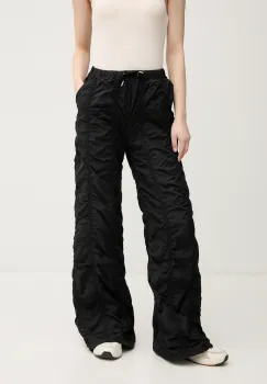 Alpha Industries pantaloni Parachute Pants Wmn culoarea negru, drept, high waist, 156022 imagine