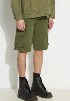 Alpha Industries pantaloni scurti din bumbac culoarea verde, 136250 imagine