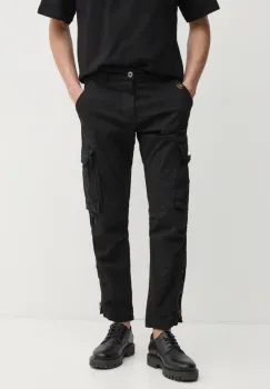 Alpha Industries pantaloni Task Force Pant barbati, culoarea negru, cu fason cargo, 106203 imagine