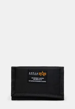 Alpha Industries portofel Crew Wallet II culoarea negru, 146940 imagine