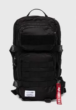 Alpha Industries rucsac culoarea negru, mare, neted imagine